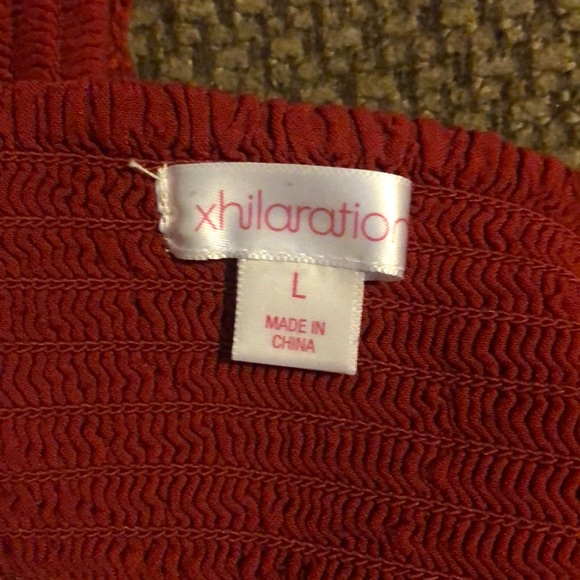 Rust red/orange stretch bralette - Picture 4 of 4